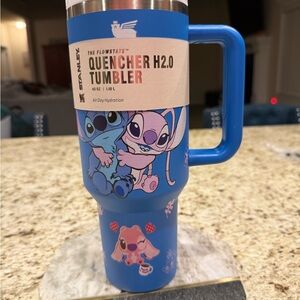Stanley Blue Quencher H2.0 Tumbler with Fun Characters